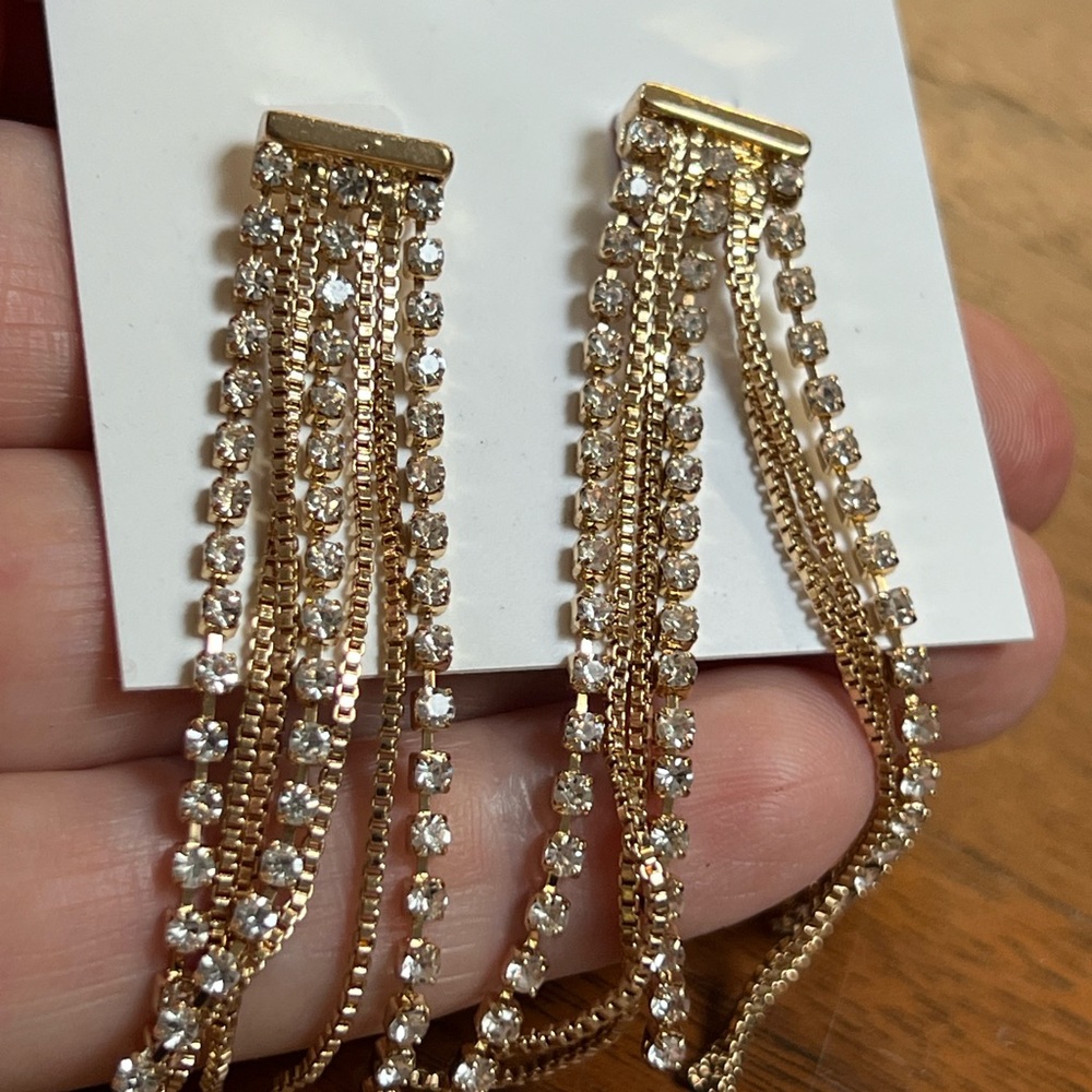 Betsy Johnson Rhinestone Earrings